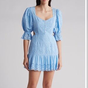 Cilla Eyelet Embroidered Cutout Cotton Dress
